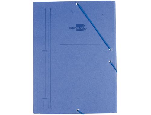 Pasta de elasticos liderpapel din a3 com abas azul , Liderpapel , 19249 , 8423473192492